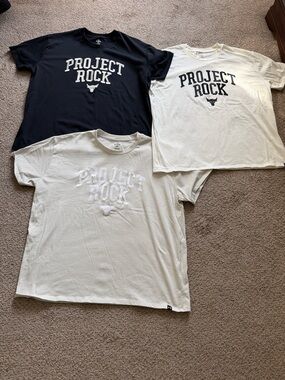 Under Armour Project Rock oversized Tshirts bundle (3)